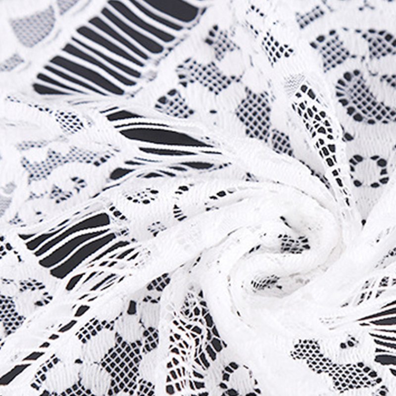 Lace Fabric Eyelash Cutwork Nylon for Apparel Wholesale Supplier 3